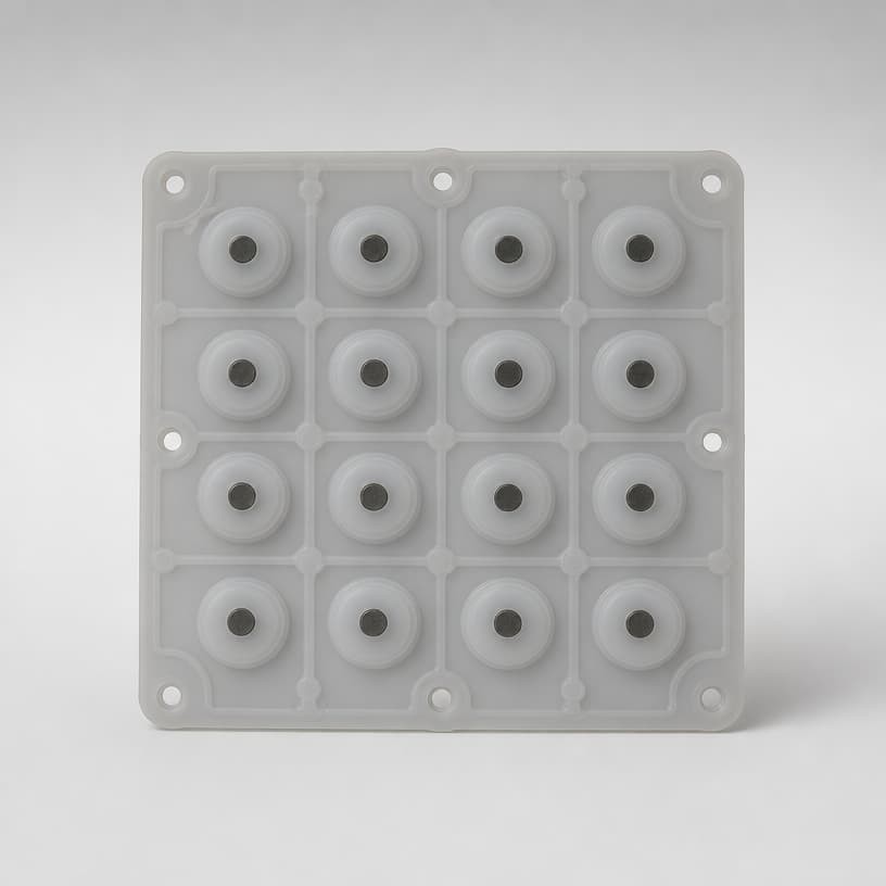 Backlit multimeter silicone keypad
