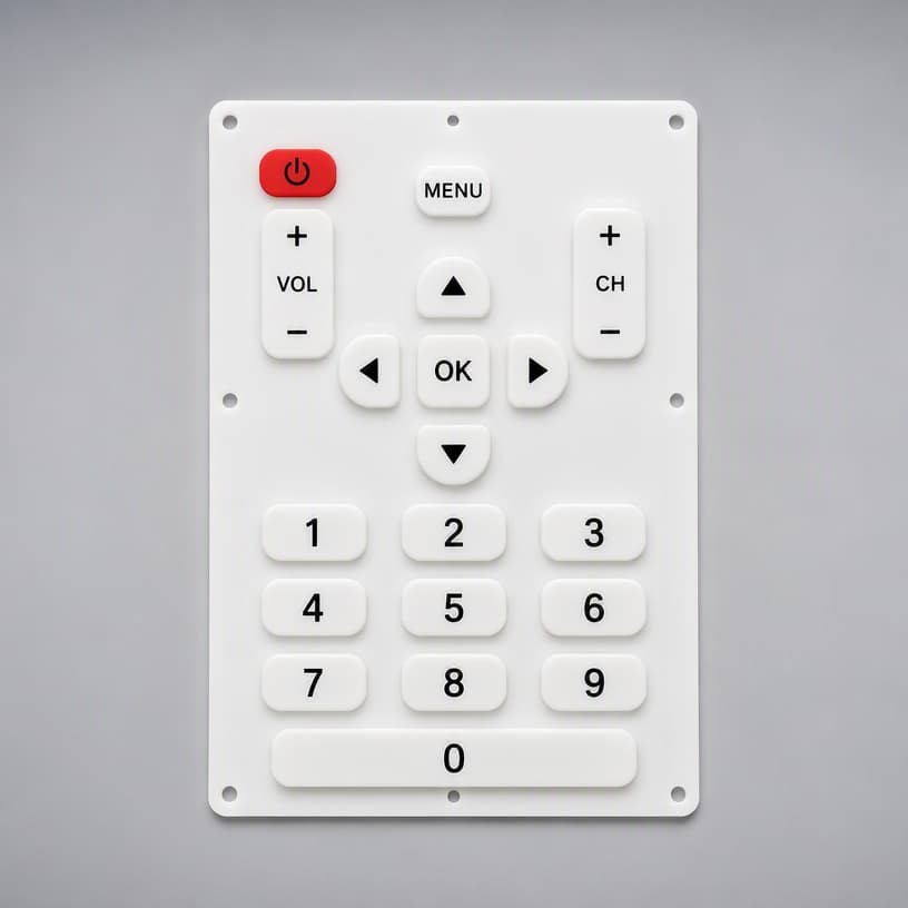 Two silicone keypads for field instruments