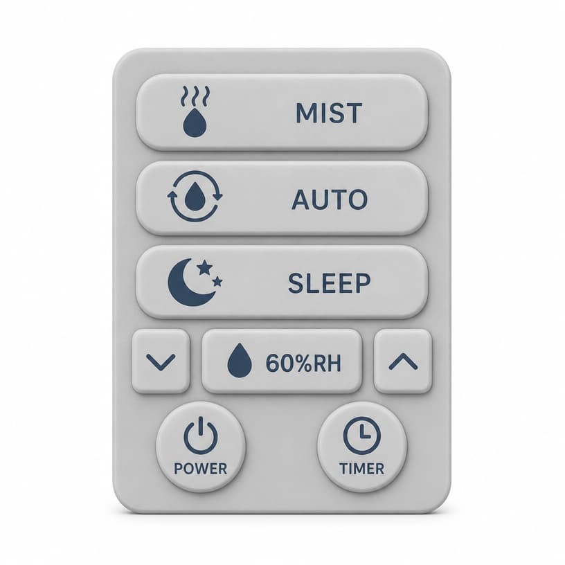 Laser-etched silicone keypad with backlighting showing sharp legend definition and uniform illumination