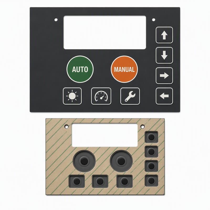 Custom silicone keypad design review between factory engineers and product designer