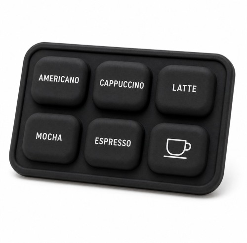 Why are soft silicone buttons suitable for commercial beverage equipment?