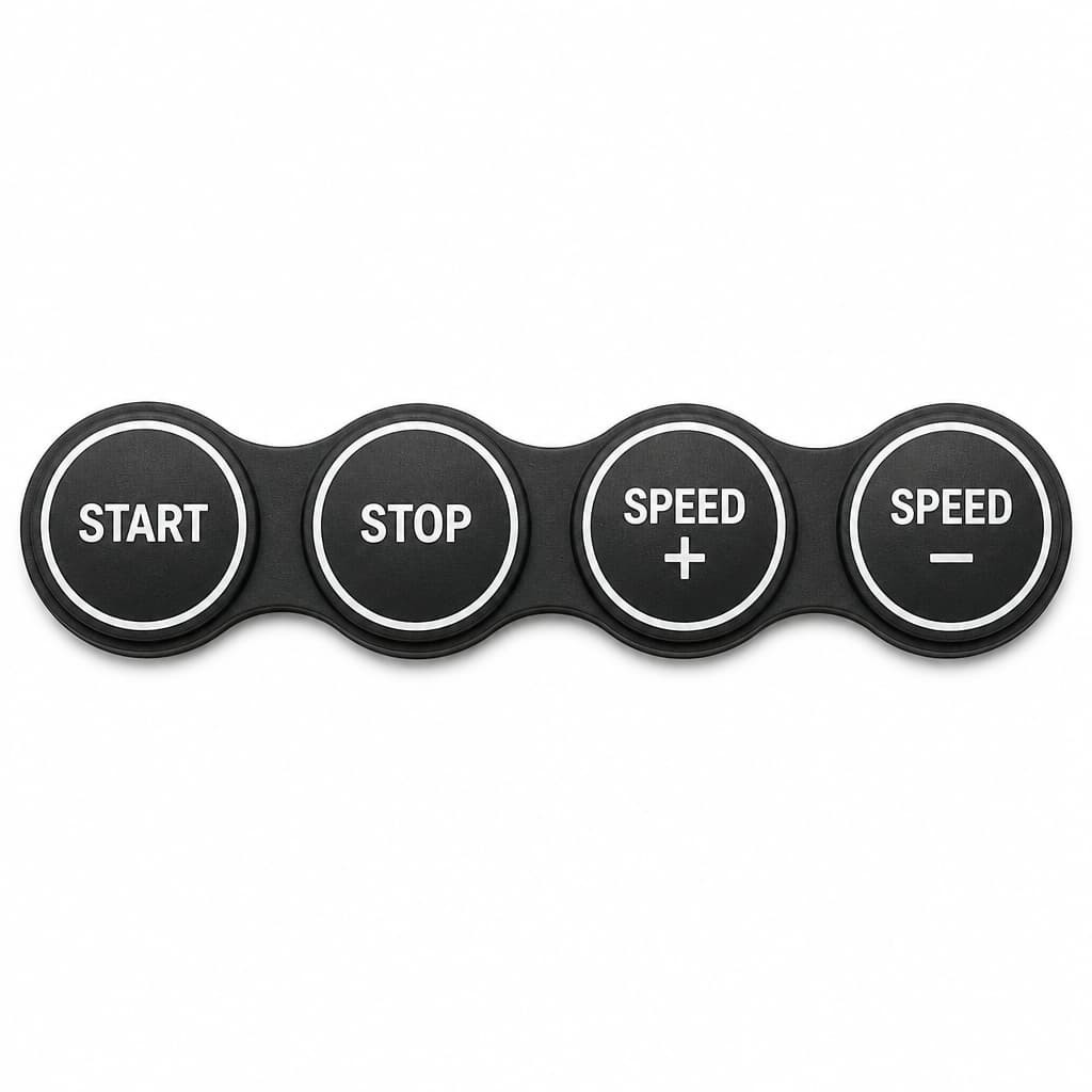 Stair Climber Silicone Keypad Surface Finishes for High-Frequency Button Use