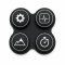 Waterproof & Sweatproof Stair Climber Silicone Keypad – Custom Silicone Rubber Keypad with Silk-Screen Printing