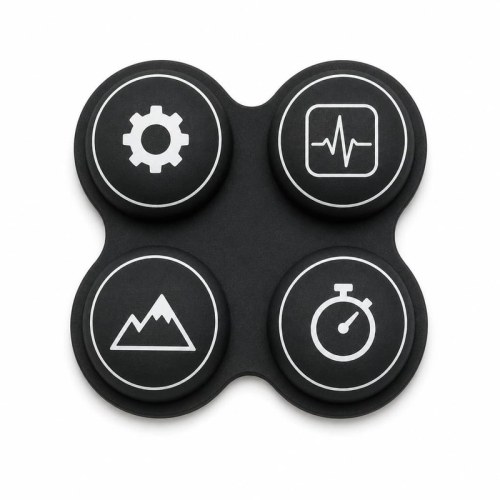 Waterproof & Sweatproof Stair Climber Silicone Keypad – Custom Silicone Rubber Keypad with Silk-Screen Printing