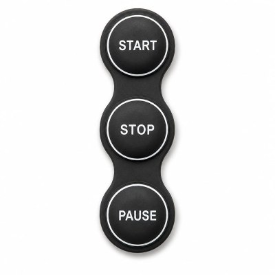 Waterproof & Sweatproof Stair Climber Silicone Keypad – Custom Silicone Rubber Keypad with Silk-Screen Printing
