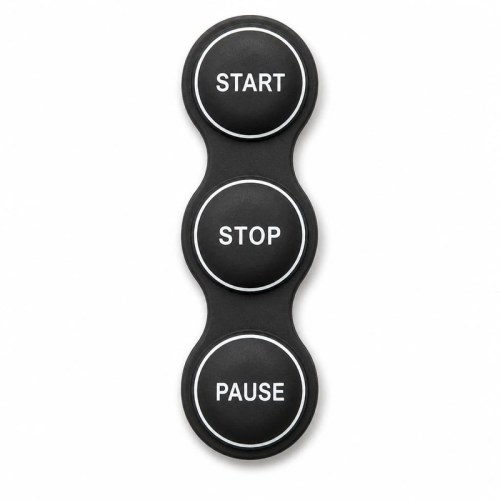 Waterproof & Sweatproof Stair Climber Silicone Keypad – Custom Silicone Rubber Keypad with Silk-Screen Printing