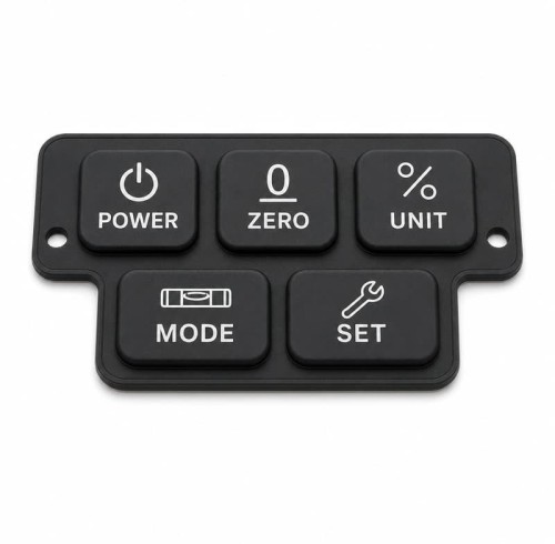 Digital Inclinometer Silicone Keypad Carbon Contact Wear After Repeated Button Pressing