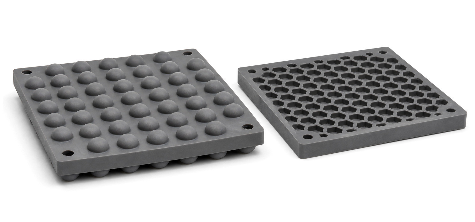 Custom molded silicone rubber pads for industrial applications