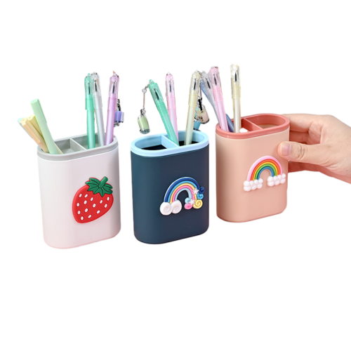 FromRubber Provide Free Consultation for Cartoon 3D Silicone Pen/Pencil Storage