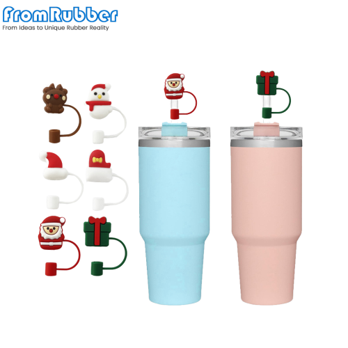 Custom Multi Color Reusable Silicone Plugs for Mug Straws | Rubber Product manufacturer