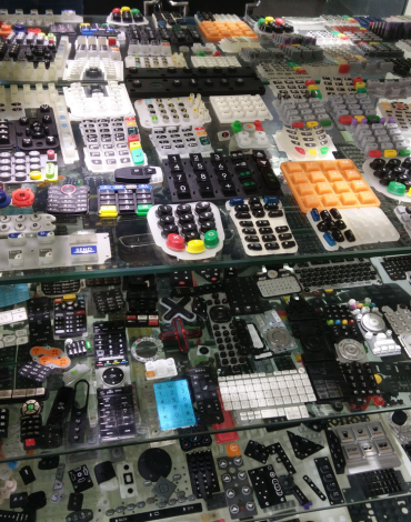 Silicone keypad and molded rubber parts