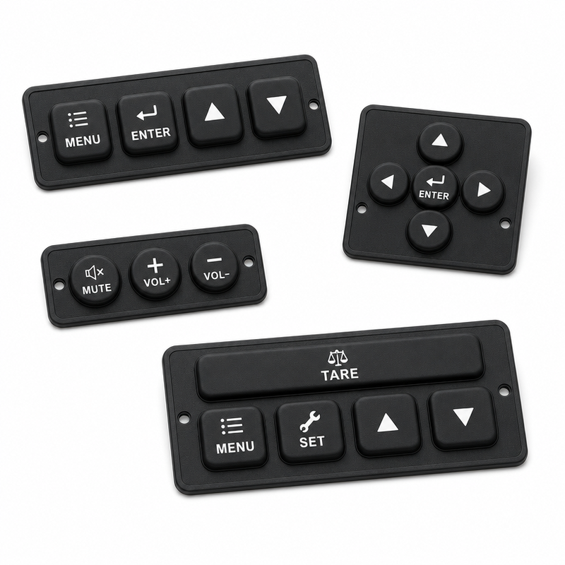 What is the MOQ for custom silicone remote keypads?