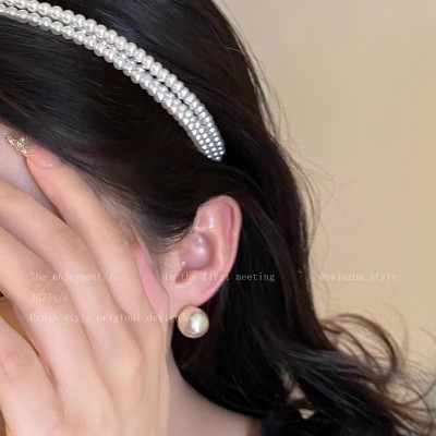 珍珠发箍女冬新款高级感时尚发箍百搭头饰