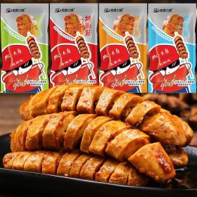 Baked gluten skewers, spicy hand shredded vegetarian meat, hot snacks, hot strips, bean products, leisure food, dried tofu, childhood snacks