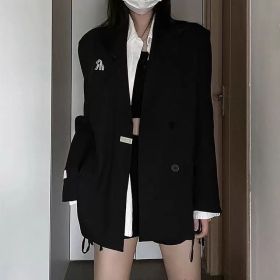 高级设计感黑色西装外套