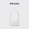 Prada/普拉达女士Re-Edition羊皮毛迷你手袋斜挎包