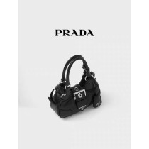 Prada/普拉达女士Prada Moon加衬羊皮革手提包斜挎包