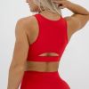 OEM/ODM Medium Support White Workout Tanks & Sexy Cut Out Sports Bras, Customizable Design Sports Bras