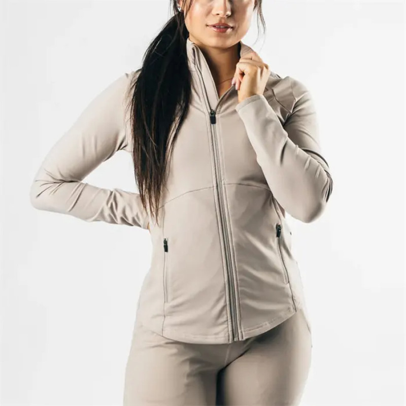 Track Jacket Manufacturer | Full Zip-Up Workout Sportswear Factory | Slim Fit Yoga Athletic Apparel