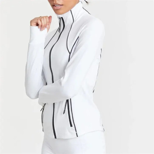 Running Jacket Manufacturer | Slim Fit Running Track Jacket Factory | Full Zip Workout Jacket