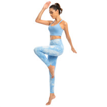 Gym Yoga Wear Factory | Printing Yoga Pants Lightweight Supplier | Custom Cross Back Yoga Bra