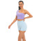 Custom Yoga Clothing Manufacturer | Yoga Shorts Factory | Solid One Shoulder Yoga Bra Supplier