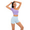 Custom Yoga Clothing Manufacturer | Yoga Shorts Factory | Solid One Shoulder Yoga Bra Supplier
