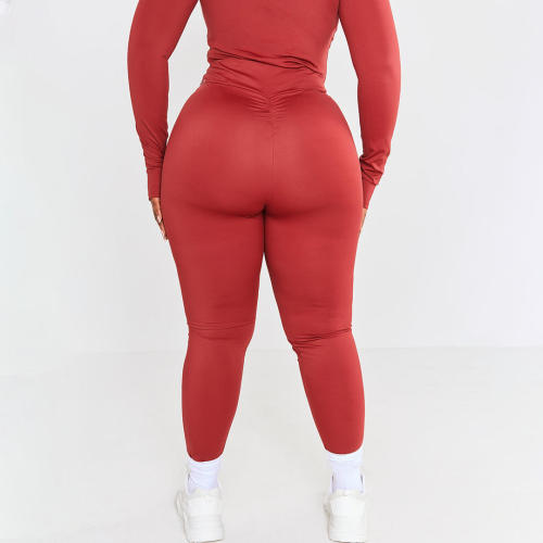 Plus Size Workout Pants Manufacturer | Scrunch Butt Leggings Ruched Bum High Waist Yoga Pants