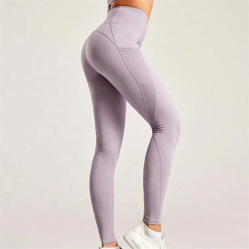 Recycled Workout Pants Manufacturer | Gym Workout Quick Drying Fitness Tights Women Yoga Pants With Mesh Pocket