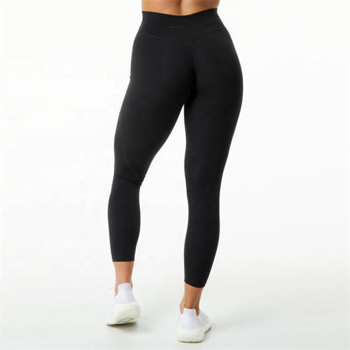 Athletic V waist Gym Workout Leggings Manufacturer | Custom 7/8 Peach Butt Workout Yoga Pants factory