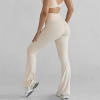 V Neck Sports Bra Activewear Set Manufacturer |  2 Piece Fitness Wear Yoga Flared Leggings Set women Factory Supplier
