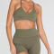 S-5XL 2 Piece Yoga Set Manufacturer |  Custom Active Wear Solid Color Sports Bra Factory