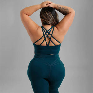 Plus Size Workout Clothing Sets Manufacturer |  Breathable Yoga Wear 5Xl 2 Pieces Bra V Shape Legging Set Factory