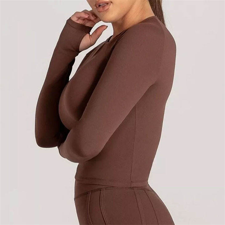 Women's Compression Long Sleeve Gym Tee manufacturer style 2