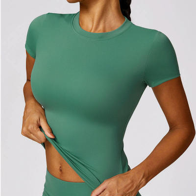 Workout Shirts Short Sleeve Tops Manufacturer | Quick Dry Women Gym Woman Shirts for Women Supplier