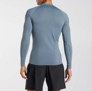 Custom Logo Quick Dry Athletic Baselayer Shirt Manufacturers 丨 Men Long Sleeve Sports Workout Compression T-Shirt factory