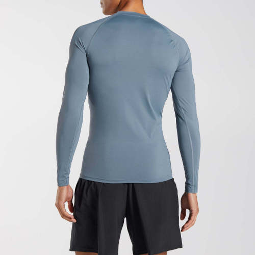 Custom Logo Quick Dry Athletic Baselayer Shirt Manufacturers 丨 Men Long Sleeve Sports Workout Compression T-Shirt factory