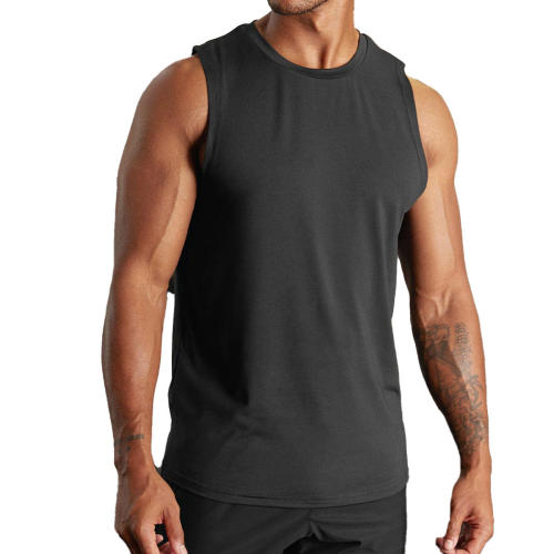 Bodybuilding Fitness Men Gym Tank Tops Manufacturers 丨 Men's Workout Muscle Tee Training factory