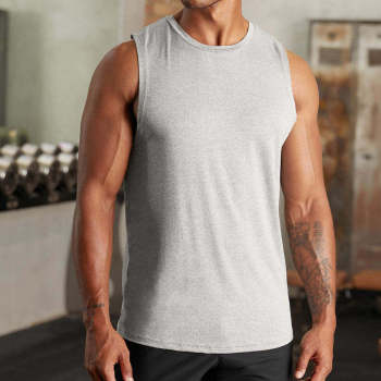 Bodybuilding Fitness Men Gym Tank Tops Manufacturers 丨 Men's Workout Muscle Tee Training factory