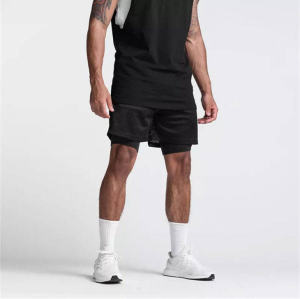 Men's Workout Gym Athletic Manufacturers 丨 2 In 1 Running Mesh Shorts With Pockets factory