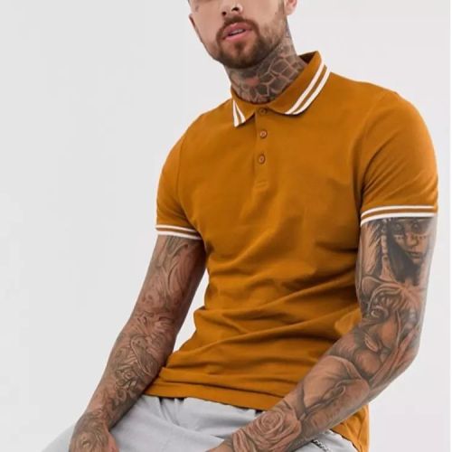 Slim Fit custom fitness Polo shirt T-Shirt Manufacturers 丨short sleeve 100% cotton Casual Solid Color T-Shirt factory