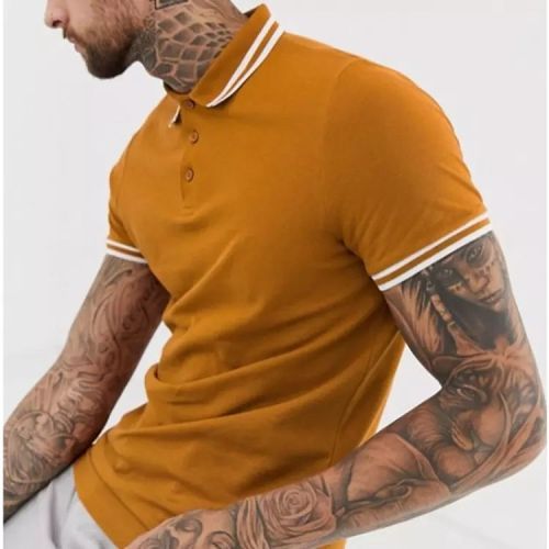 Slim Fit custom fitness Polo shirt T-Shirt Manufacturers 丨short sleeve 100% cotton Casual Solid Color T-Shirt factory