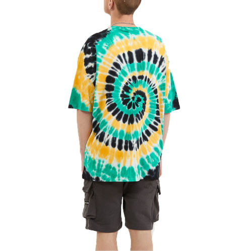 Tie Dye Short Sleeve Men' T-shirt Manufacturers 丨High Street Fashion Cotton T-Shirt factory