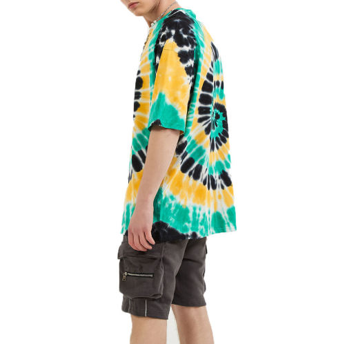 Tie Dye Short Sleeve Men' T-shirt Manufacturers 丨High Street Fashion Cotton T-Shirt factory