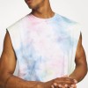 Tie dye print Gym Muscle Tank Tops Manufacturers 丨 Men Soft Stretch Fitness Singlet sleeveless Training factory