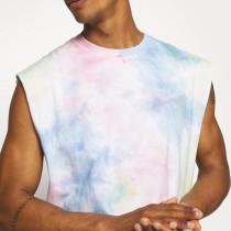 Tie dye print Gym Muscle Tank Tops Manufacturers 丨 Men Soft Stretch Fitness Singlet sleeveless Training factory