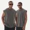 Singlets Acid Wash Tank Top For Men Manufacturers 丨 Streetwear Hipster Vest Muscle Men factory
