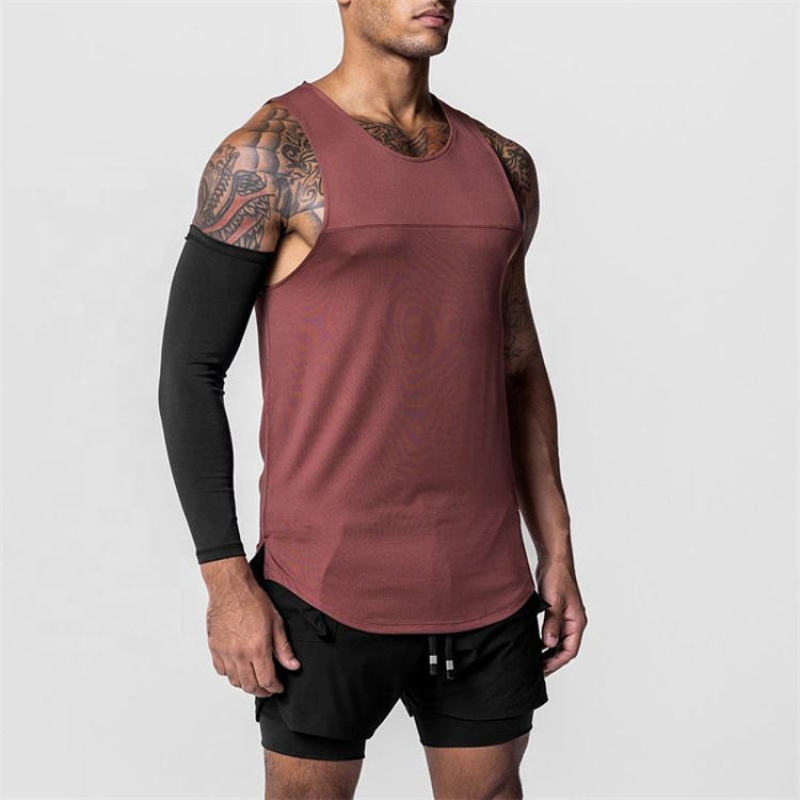 Men's Workout Tank Tops Sleeveless Manufacturers 丨 Custom Gym Vest Bodybuilding Fitness Muscle Tank Tops factory