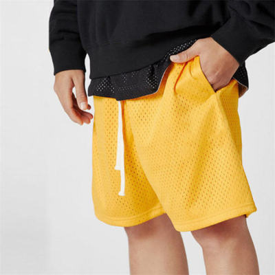 Custom Basketball Mesh Shorts With Pocket Manufacturers 丨 Drawstring Sport Shorts factory