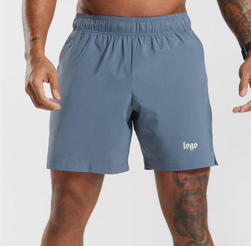 Fabricantes de shorts esportivos com bolsos com zíper - Fábrica de shorts esportivos de 5 polegadas para academia e treino